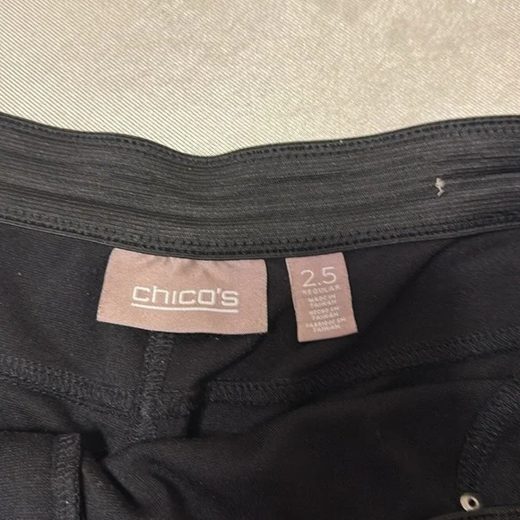 Chico’s Black Pants size 2.5 Regular - Picture 3 of 6